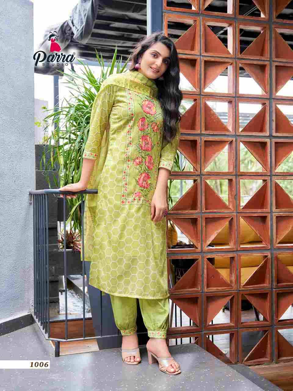 Nirwa By Parra Studio 1001 To 1006 Series Beautiful Festive Suits Colorful Stylish Fancy Casual Wear & Ethnic Wear Muslin Digital Print Dresses At Wholesale Price