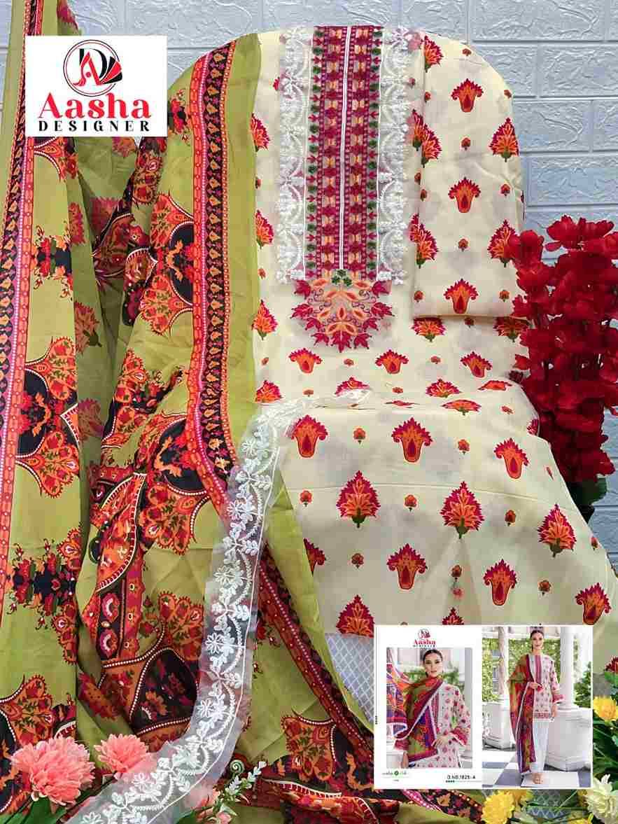 M Prints Vol-7 By Aasha Designer 1025-A To 1025-B Series Beautiful Stylish Pakistani Suits Fancy Colorful Casual Wear & Ethnic Wear & Ready To Wear Pure Cotton Embroidery Dresses At Wholesale Price