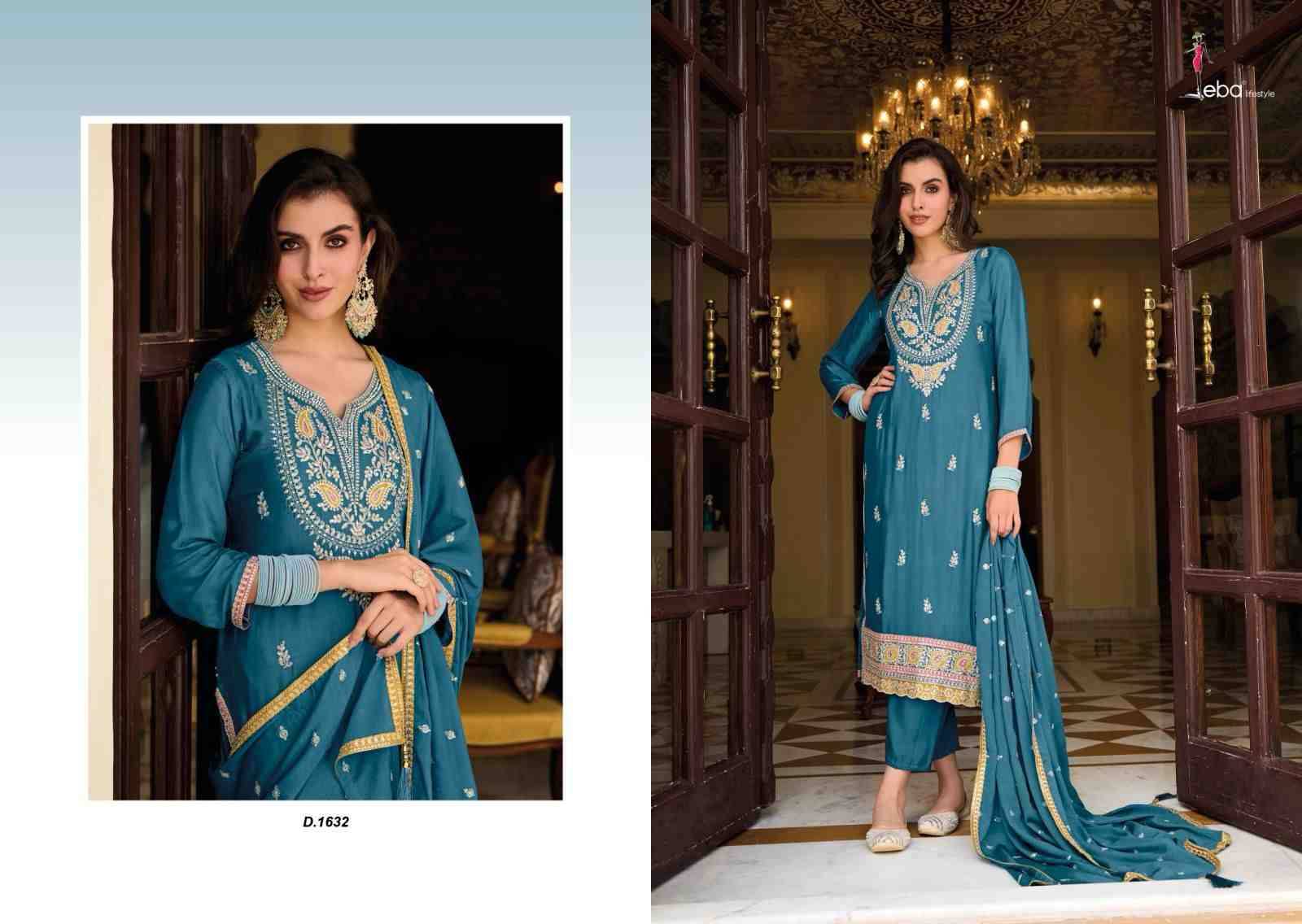 Ayat By Eba Lifestyle 1632 To 1634 Series Designer Festive Suits Collection Beautiful Stylish Fancy Colorful Party Wear & Occasional Wear Heavy Chinnon Dresses At Wholesale Price
