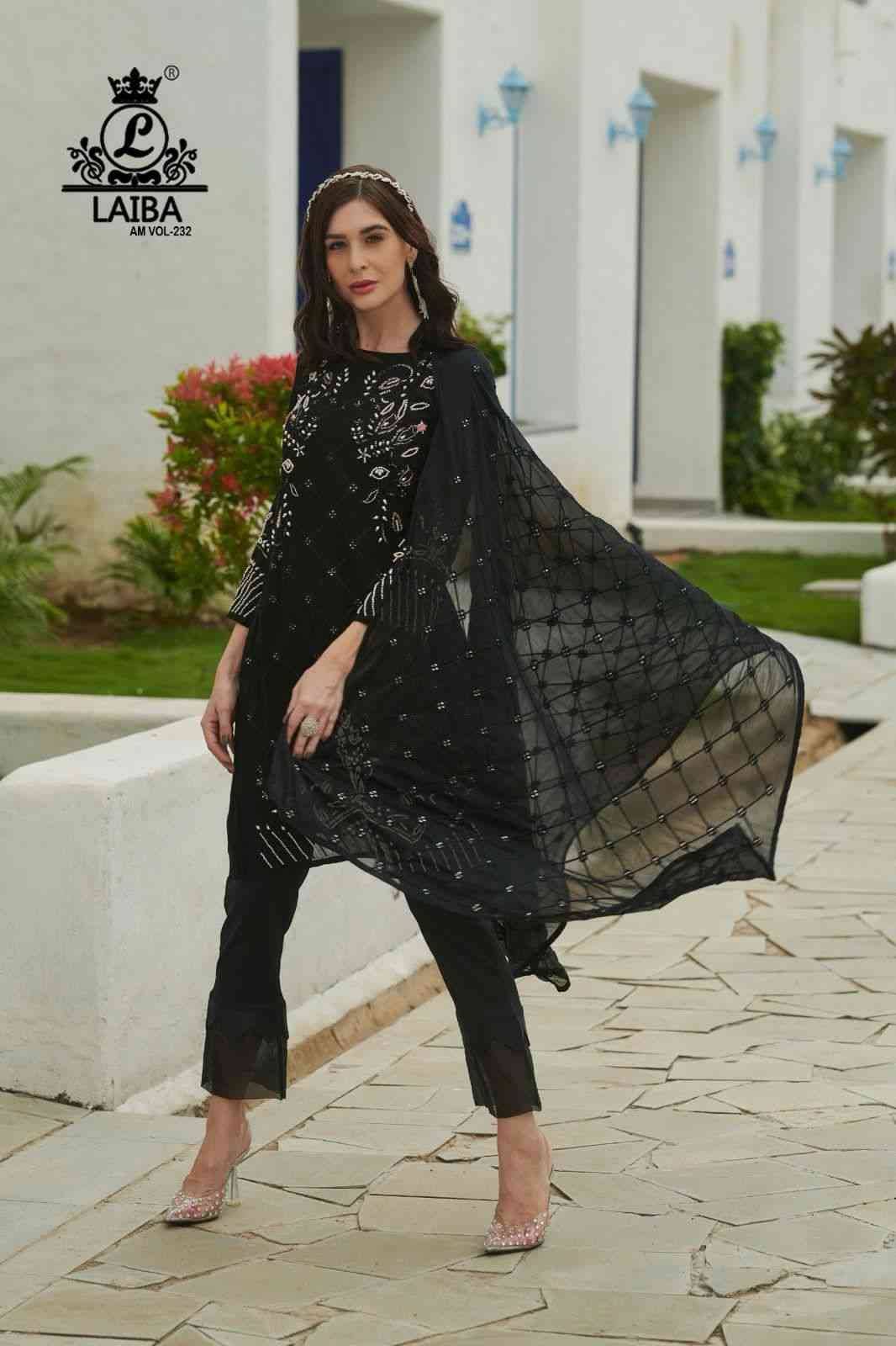AM Vol-232 By Laiba 01 To 04 Series Beautiful Pakistani Suits Stylish Fancy Colorful Party Wear & Occasional Wear Pure Georgette Embroidered Dresses At Wholesale Price