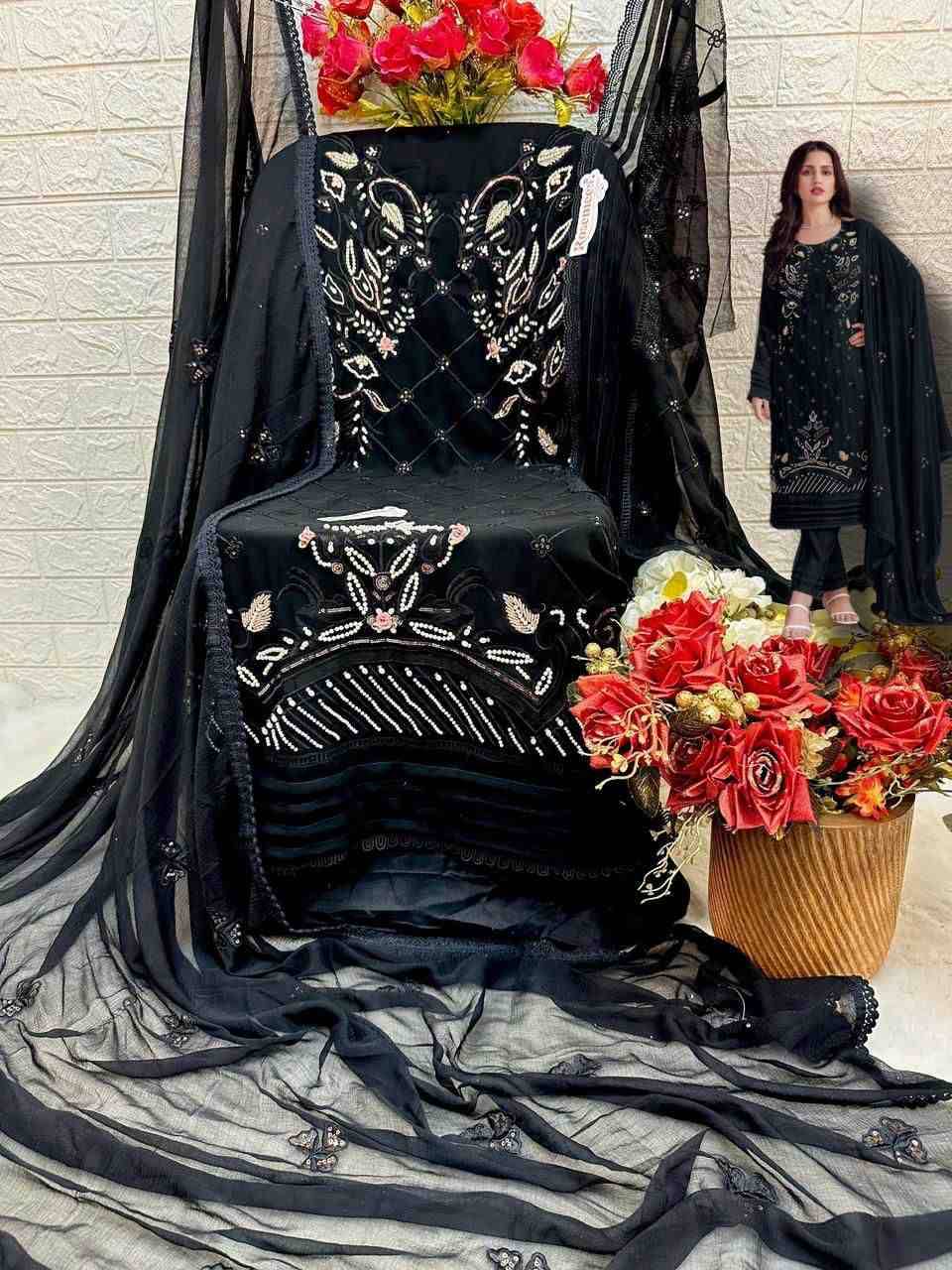 Fepic 1665 Colours By Fepic 1665-A To 1665-D Series Beautiful Pakistani Suits Stylish Fancy Colorful Party Wear & Occasional Wear Georgette Embroidered Dresses At Wholesale Price