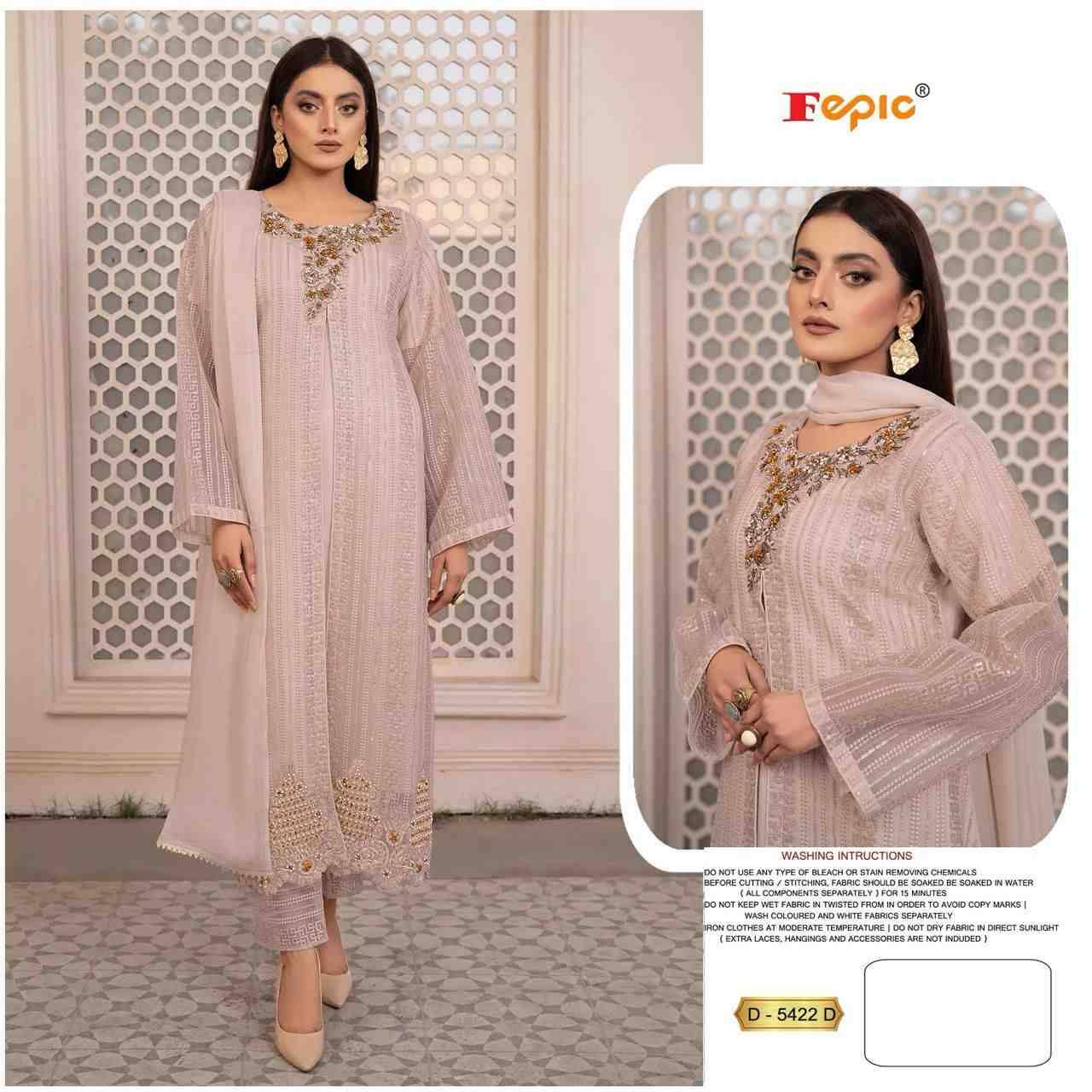 FEPIC 5422 COLOURS BY FEPIC 5422-A TO 5422-D SERIES BEAUTIFUL PAKISTANI  SUITS STYLISH FANCY