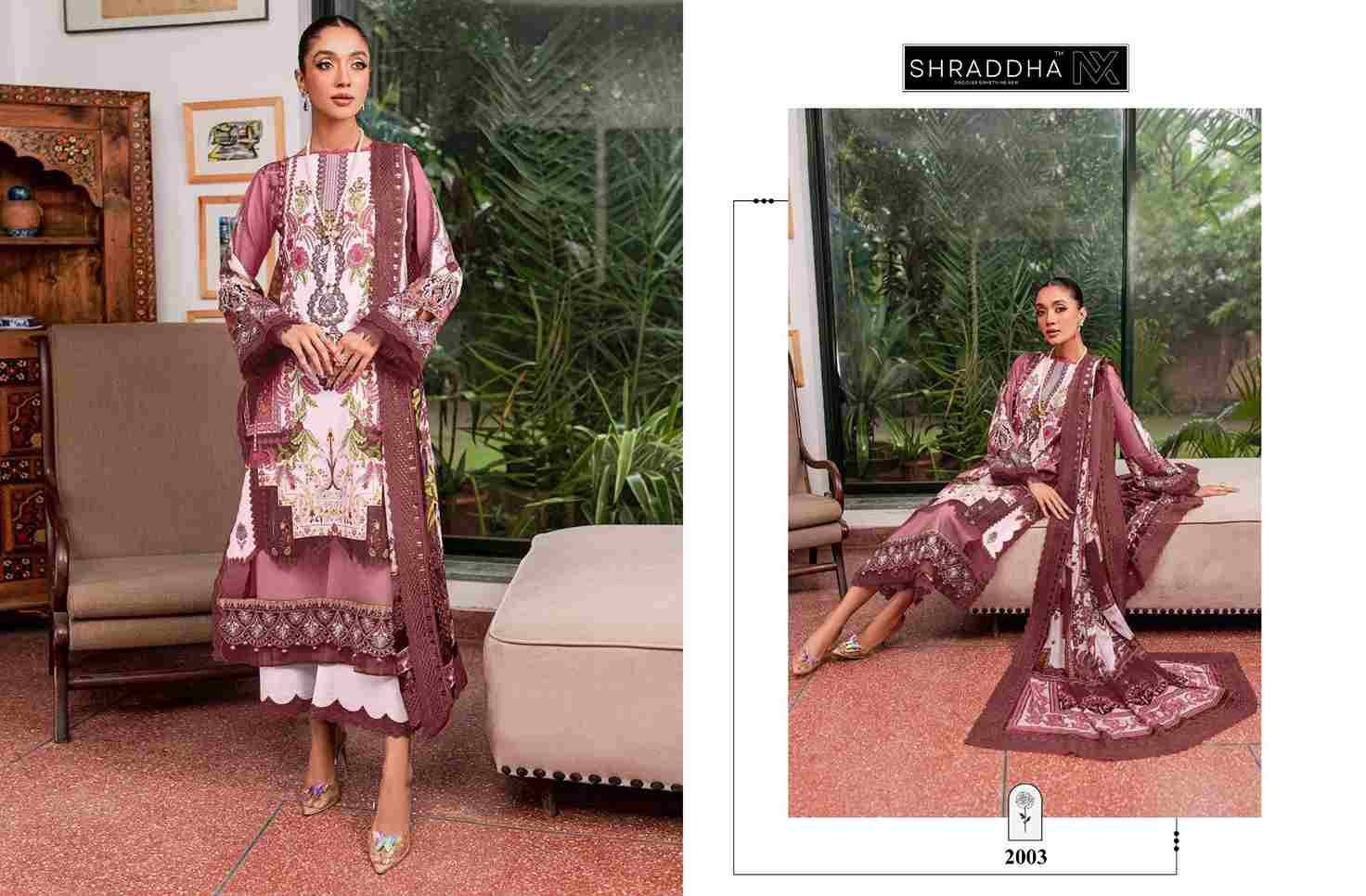 Queen Court Vol-2 By Shraddha Nx 2001 To 2004 Series Beautiful Festive Suits Stylish Fancy Colorful Casual Wear & Ethnic Wear Lawn Cotton Print Dresses At Wholesale Price