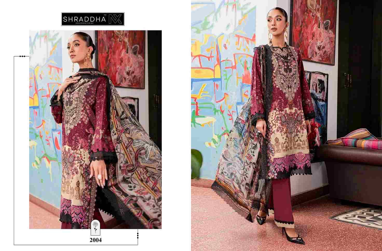 Queen Court Vol-2 By Shraddha Nx 2001 To 2004 Series Beautiful Festive Suits Stylish Fancy Colorful Casual Wear & Ethnic Wear Lawn Cotton Print Dresses At Wholesale Price