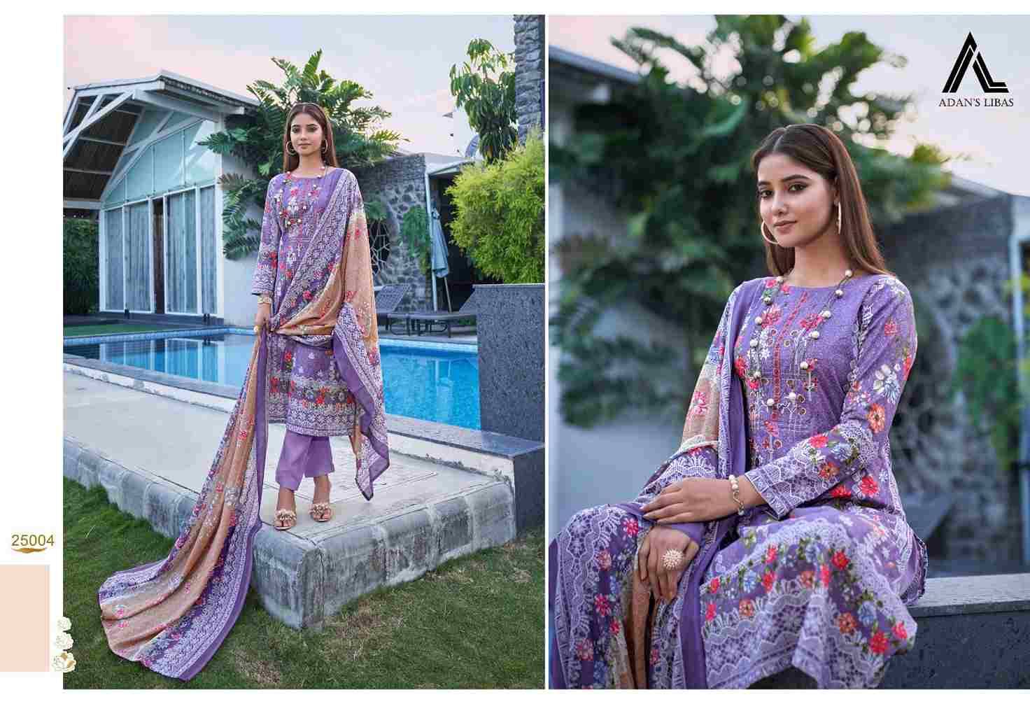 Naira Vol-25 By Adans Libas 25001 To 25008 Series Beautiful Festive Suits Stylish Fancy Colorful Casual Wear & Ethnic Wear Pure Cotton Print Dresses At Wholesale Price