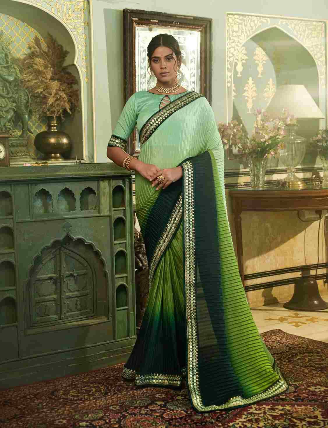 Maniya By Fashid Wholesale 01 To 07 Series Indian Traditional Wear Collection Beautiful Stylish Fancy Colorful Party Wear & Occasional Wear Chinnon Silk Sarees At Wholesale Price
