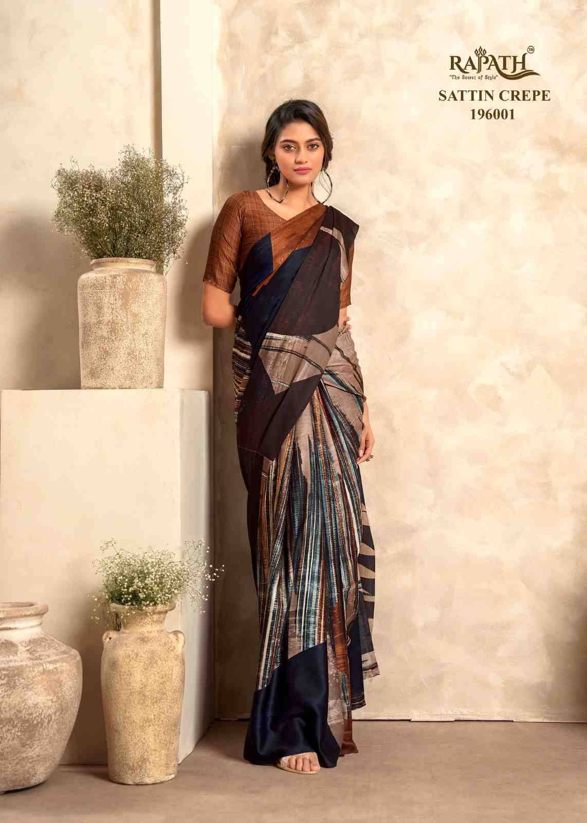 The Winter Lover By Rajpath 196001 To 196006 Series Indian Traditional Wear Collection Beautiful Stylish Fancy Colorful Party Wear & Occasional Wear Satin Silk Sarees At Wholesale Price