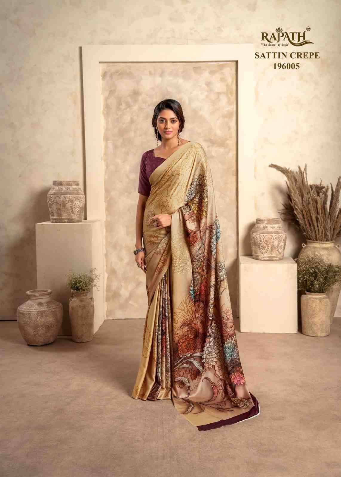 The Winter Lover By Rajpath 196001 To 196006 Series Indian Traditional Wear Collection Beautiful Stylish Fancy Colorful Party Wear & Occasional Wear Satin Silk Sarees At Wholesale Price