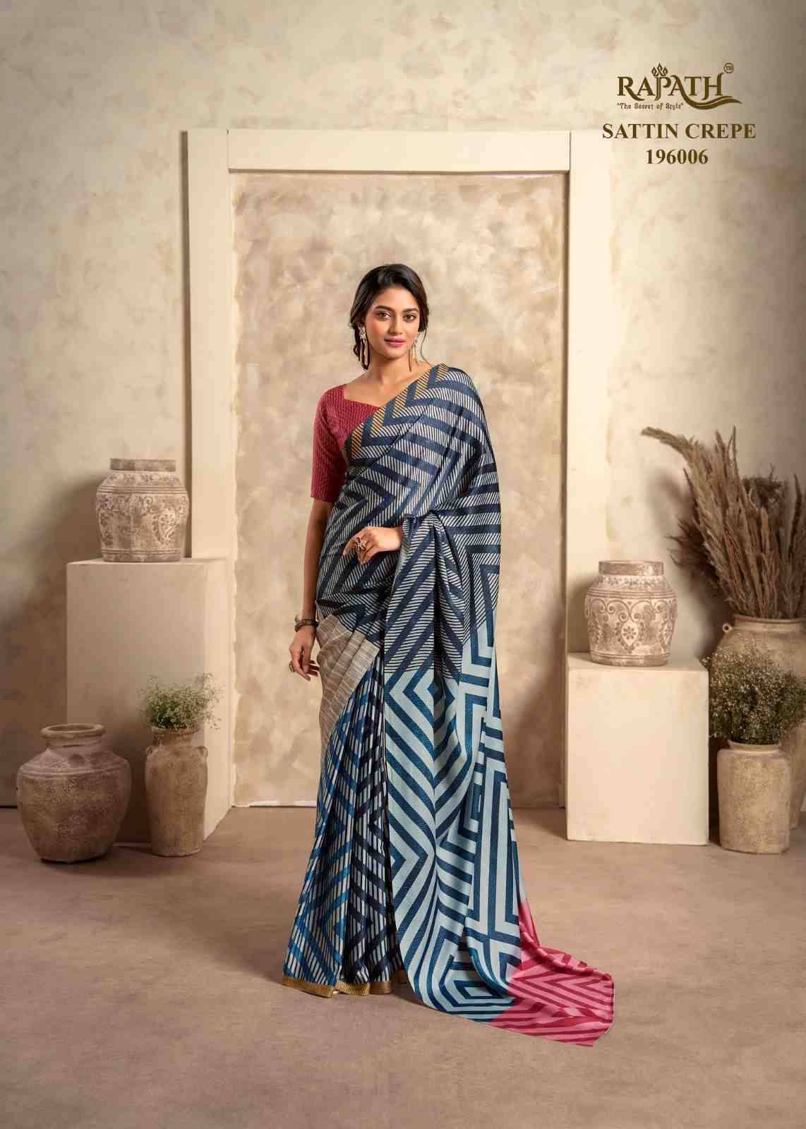 The Winter Lover By Rajpath 196001 To 196006 Series Indian Traditional Wear Collection Beautiful Stylish Fancy Colorful Party Wear & Occasional Wear Satin Silk Sarees At Wholesale Price
