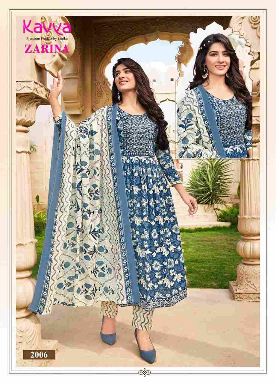 Zarina Vol-2 By Kavya 2001 To 2010 Series Beautiful Festive Suits Stylish Fancy Colorful Party Wear & Occasional Wear Pure Cambric Cotton Dresses At Wholesale Price