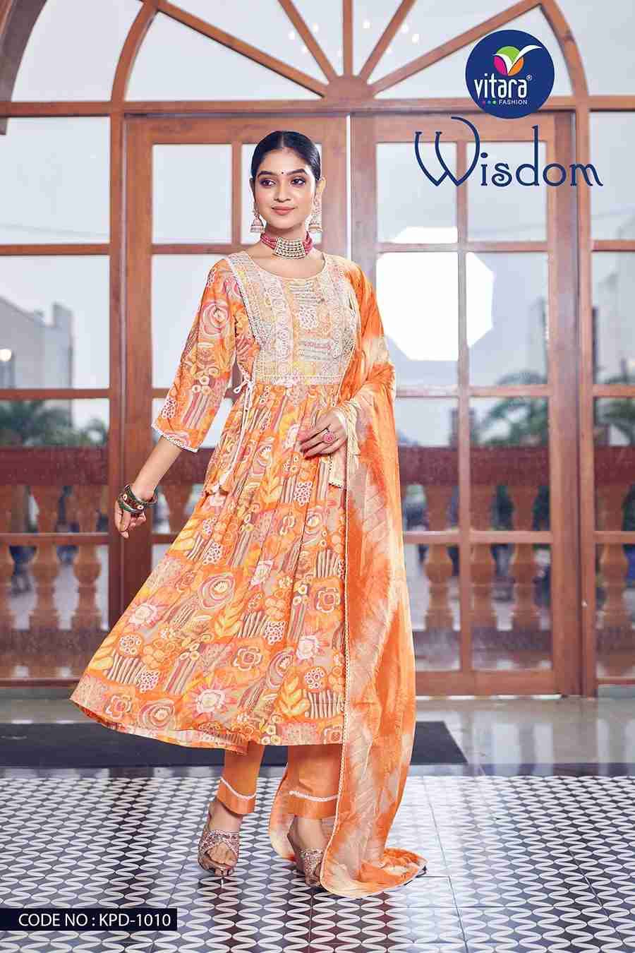 Wisdom By Vitara 1009 To 1012 Series Designer Stylish Fancy Colorful Beautiful Party Wear & Ethnic Wear Collection Rayon Foil Dresses At Wholesale Price