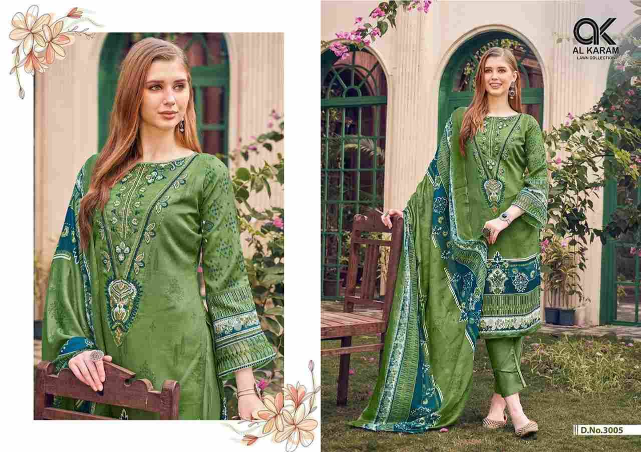 Firdous Vol-3 By Al Karam Lawn Collection 3001 To 3010 Series Beautiful Stylish Pakistani Suits Fancy Colorful Casual Wear & Ethnic Wear & Ready To Wear Soft Cotton Dresses At Wholesale Price