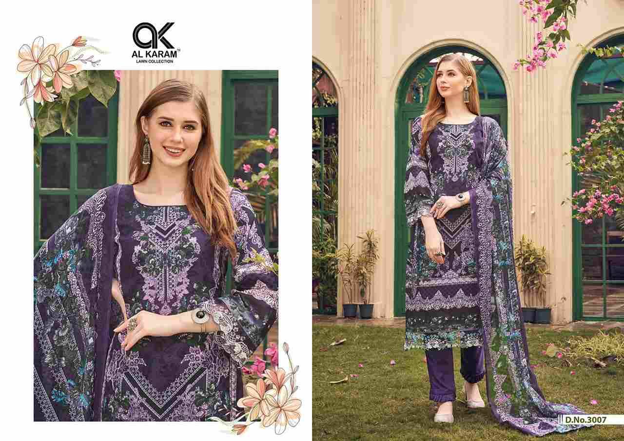 Firdous Vol-3 By Al Karam Lawn Collection 3001 To 3010 Series Beautiful Stylish Pakistani Suits Fancy Colorful Casual Wear & Ethnic Wear & Ready To Wear Soft Cotton Dresses At Wholesale Price