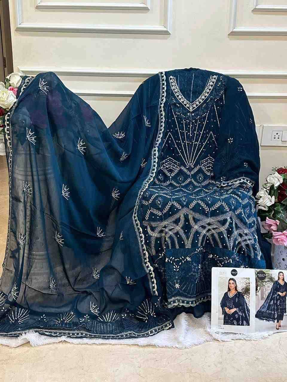 Mehboob Tex Hit Design 1226 Colours By Mehboob Tex 1226-A To 1226-D Series Beautiful Pakistani Suits Colorful Stylish Fancy Casual Wear & Ethnic Wear Georgette Embroidered Dresses At Wholesale Price