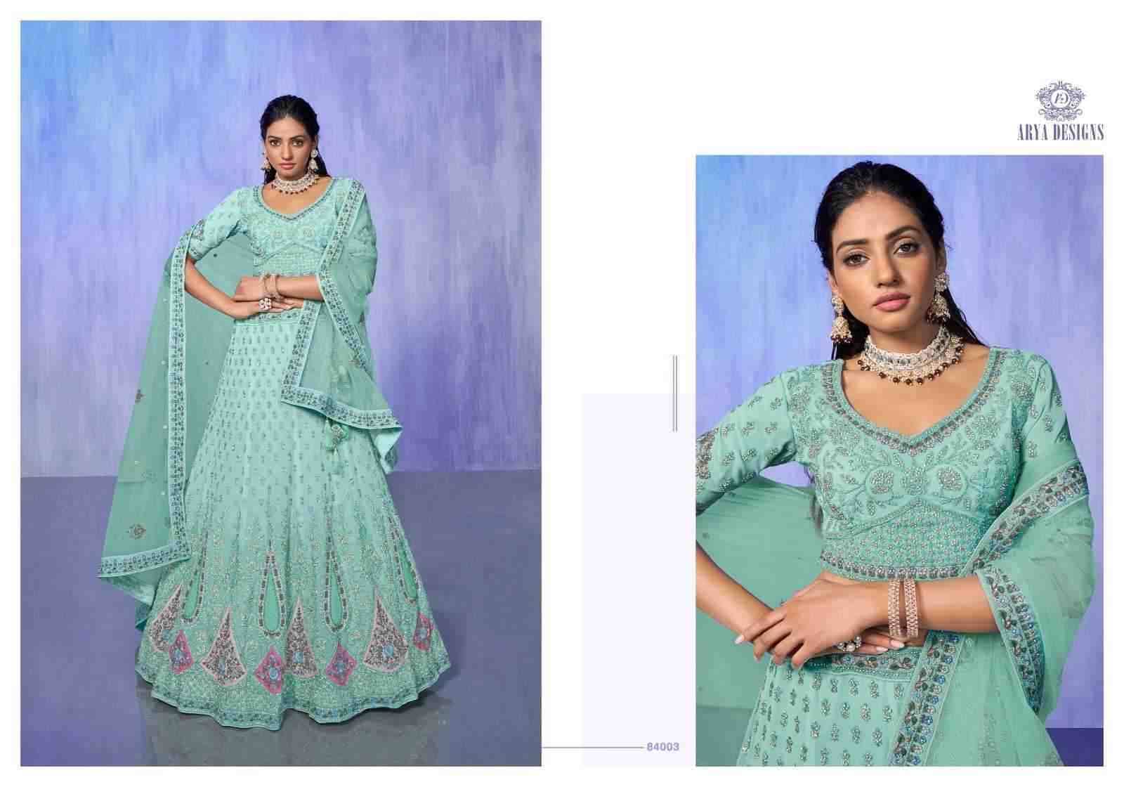 Look Book By Arya Designs 84001 To 84019 Series Bridal Wear Collection Beautiful Stylish Colorful Fancy Party Wear & Occasional Wear Net/Organza/Georgette/Velvet Lehengas At Wholesale Price