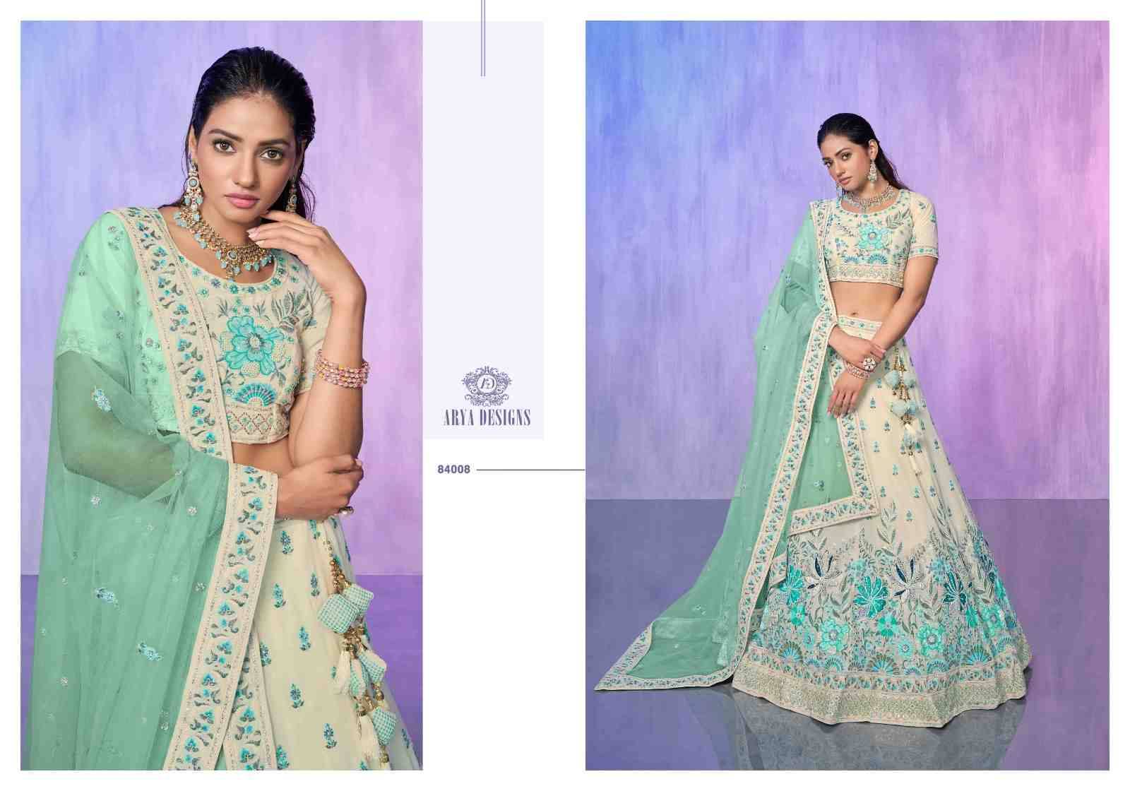 Look Book By Arya Designs 84001 To 84019 Series Bridal Wear Collection Beautiful Stylish Colorful Fancy Party Wear & Occasional Wear Net/Organza/Georgette/Velvet Lehengas At Wholesale Price