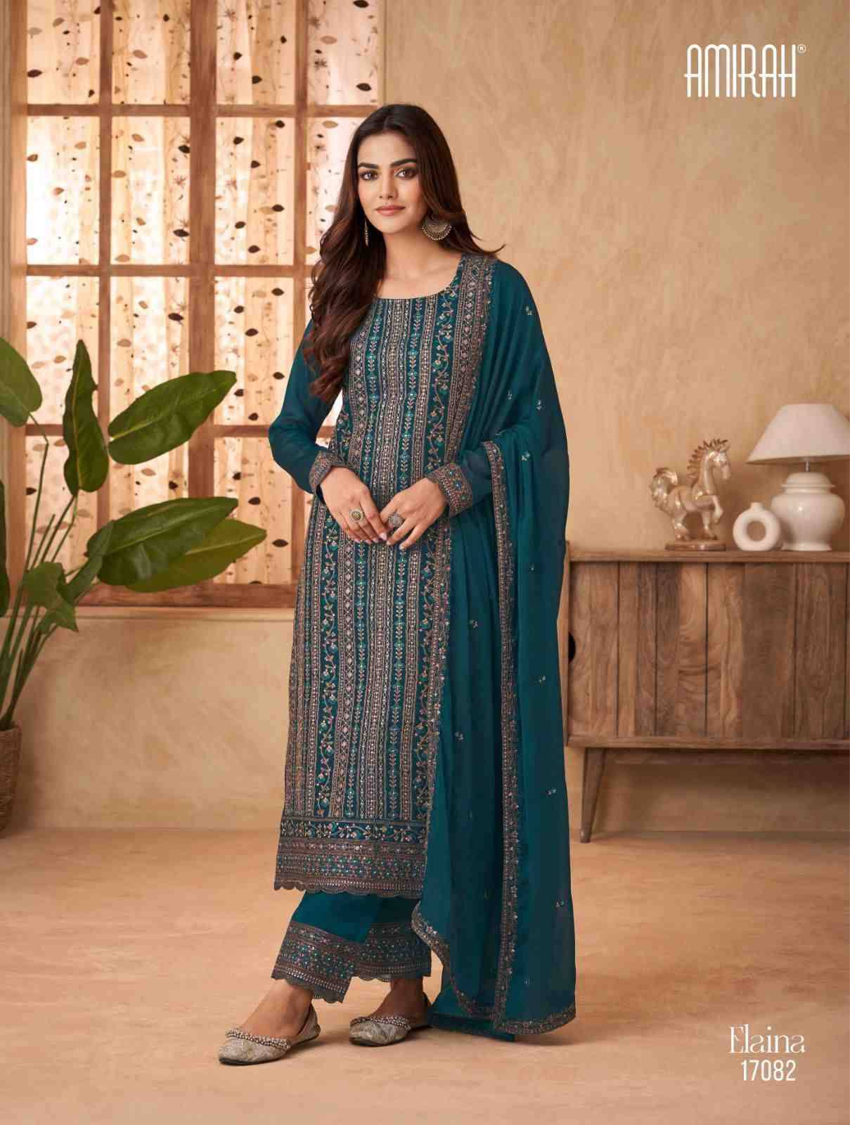 Elaina By Amirah 17081 To 17086 Series Designer Festive Suits Collection Beautiful Stylish Fancy Colorful Party Wear & Occasional Wear Rangoli Silk Dresses At Wholesale Price