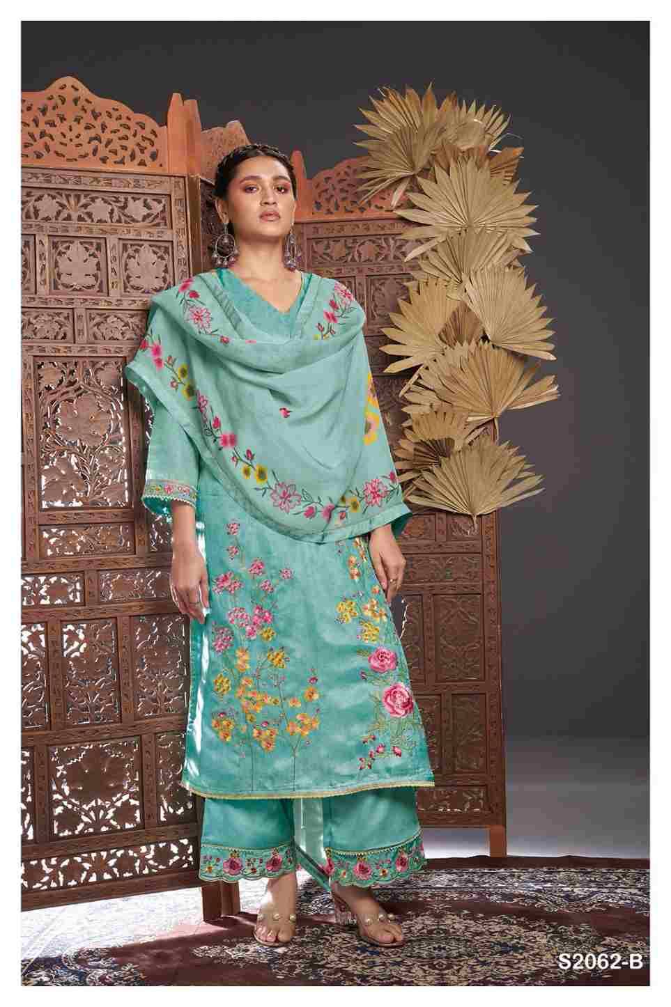 Romy-2062 By Ganga Fashion 2062-A To 2062-C Series Designer Festive Suits Beautiful Stylish Fancy Colorful Party Wear & Occasional Wear Bemberg Silk Dresses At Wholesale Price