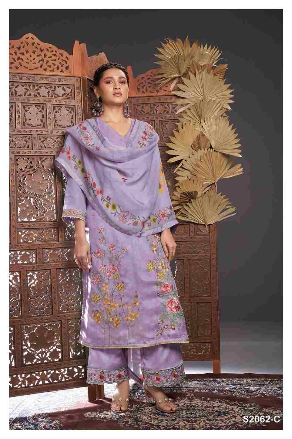 Romy-2062 By Ganga Fashion 2062-A To 2062-C Series Designer Festive Suits Beautiful Stylish Fancy Colorful Party Wear & Occasional Wear Bemberg Silk Dresses At Wholesale Price