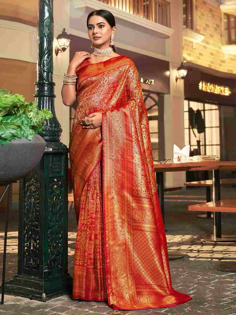 Vaibhavi Silk Vol-5 By Sangam Prints 1001 To 1004 Series Indian Traditional Wear Collection Beautiful Stylish Fancy Colorful Party Wear & Occasional Wear Kanjivaram Silk Sarees At Wholesale Price