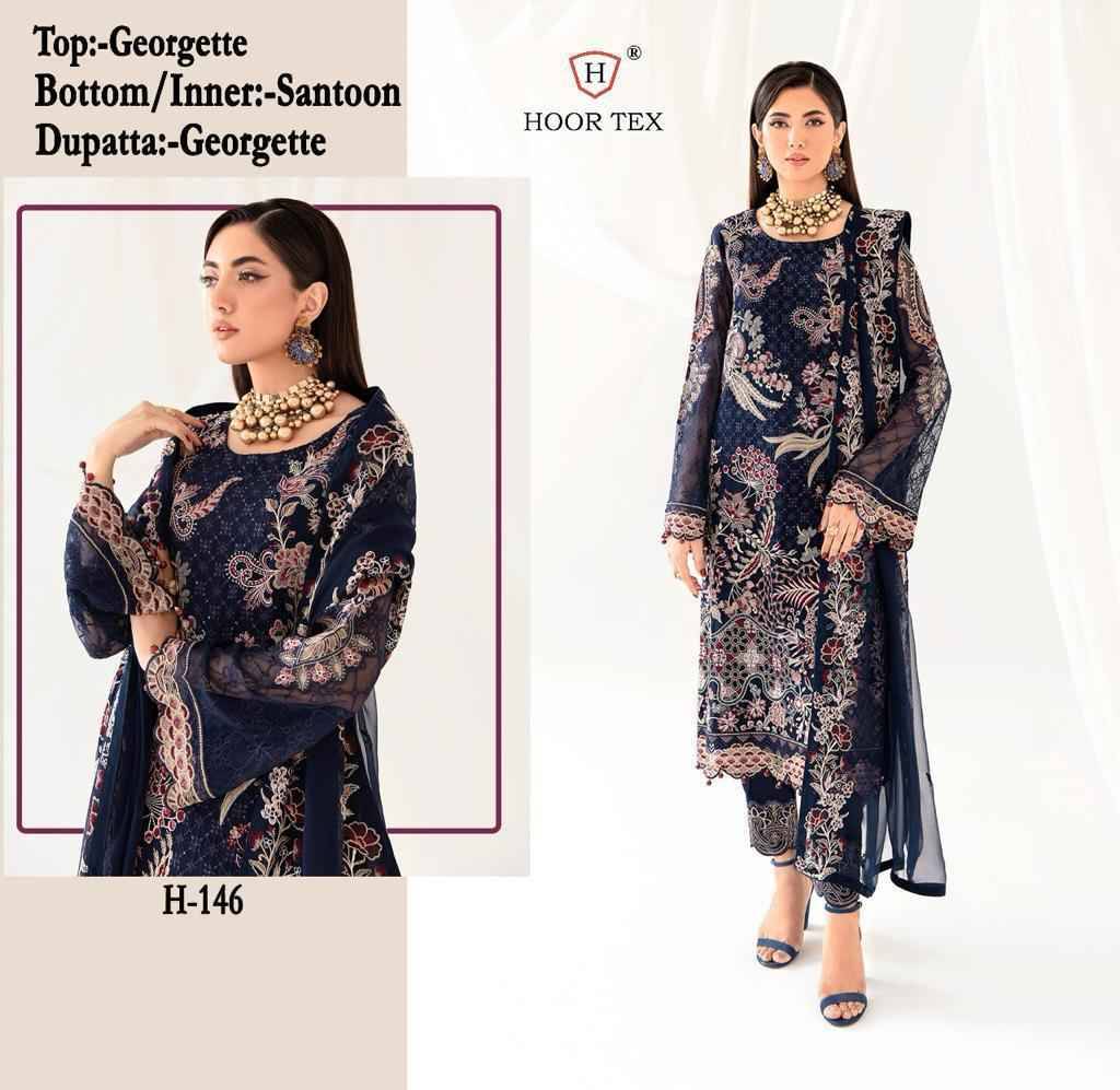 Hoor Tex Hit Design H-146 Colours By Hoor Tex H-146-A To H-146-D Series Designer Pakistani Suits Collection Beautiful Stylish Fancy Colorful Party Wear & Occasional Wear Heavy Georgette Dresses At Wholesale Price