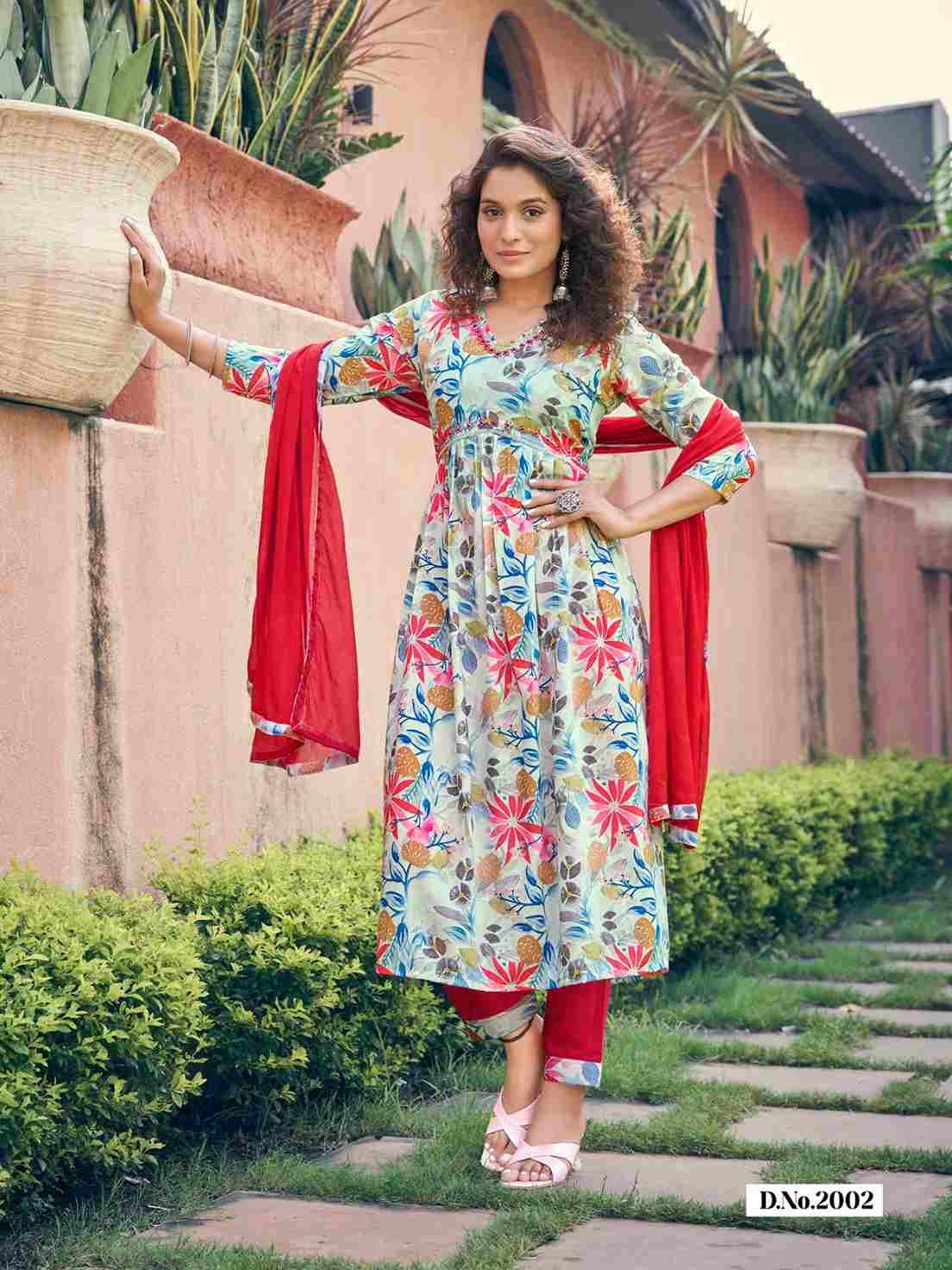 Pasand By Parra Studio 2001 To 2008 Series Beautiful Festive Suits Colorful Stylish Fancy Casual Wear & Ethnic Wear Chinnon Print Dresses At Wholesale Price