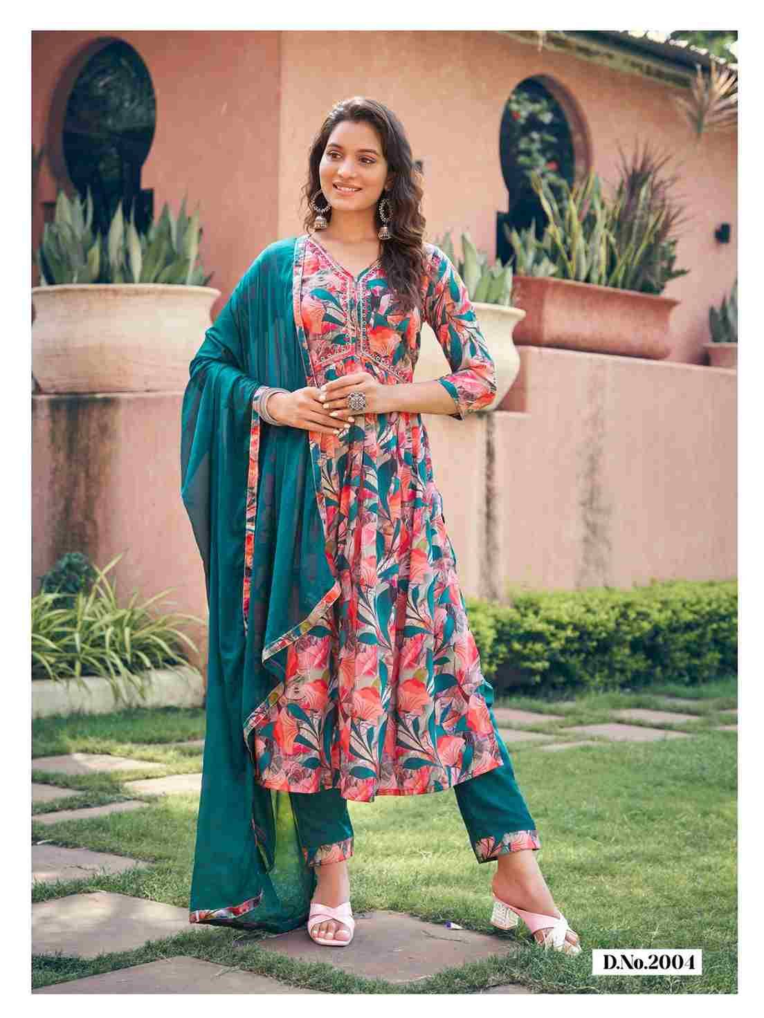 Pasand By Parra Studio 2001 To 2008 Series Beautiful Festive Suits Colorful Stylish Fancy Casual Wear & Ethnic Wear Chinnon Print Dresses At Wholesale Price