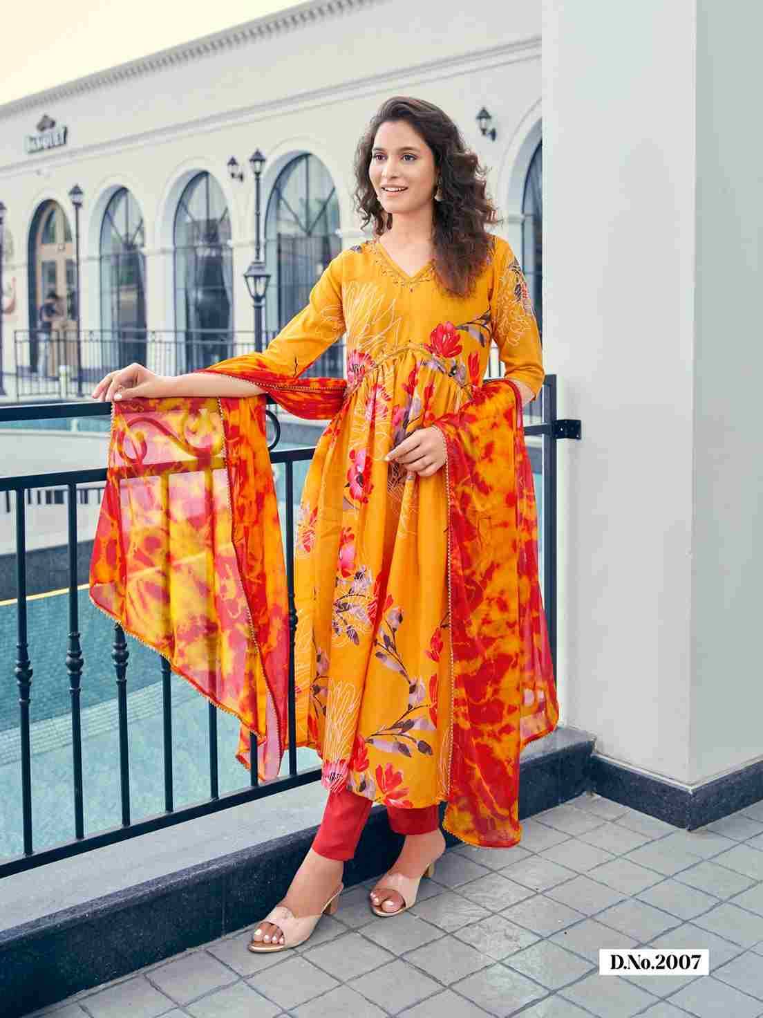 Pasand By Parra Studio 2001 To 2008 Series Beautiful Festive Suits Colorful Stylish Fancy Casual Wear & Ethnic Wear Chinnon Print Dresses At Wholesale Price