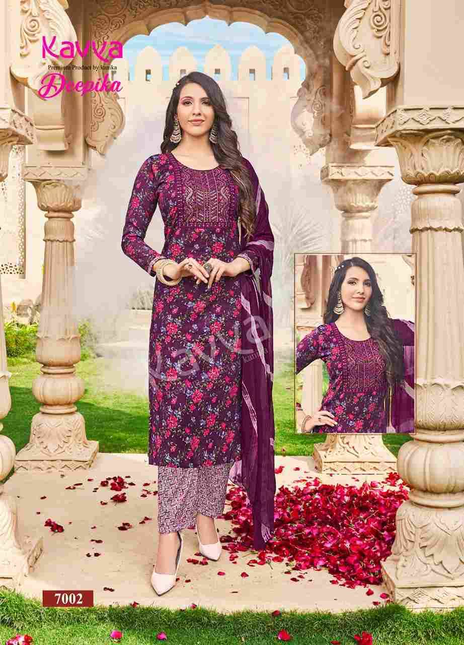 Deepika Vol-7 By Kavya 7001 To 7010 Series Designer Suits Beautiful Stylish Fancy Colorful Party Wear & Occasional Wear Fancy Dresses At Wholesale Price