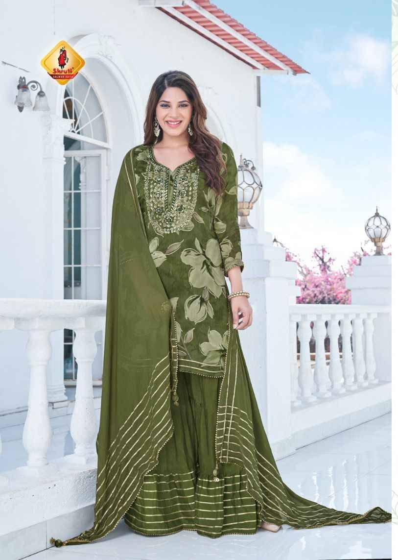 Jashn Vol-2 By Shruti 01 To 03 Series Beautiful Stylish Sharara Suits Fancy Colorful Casual Wear & Ethnic Wear & Ready To Wear Viscose Chinnon Dresses At Wholesale Price