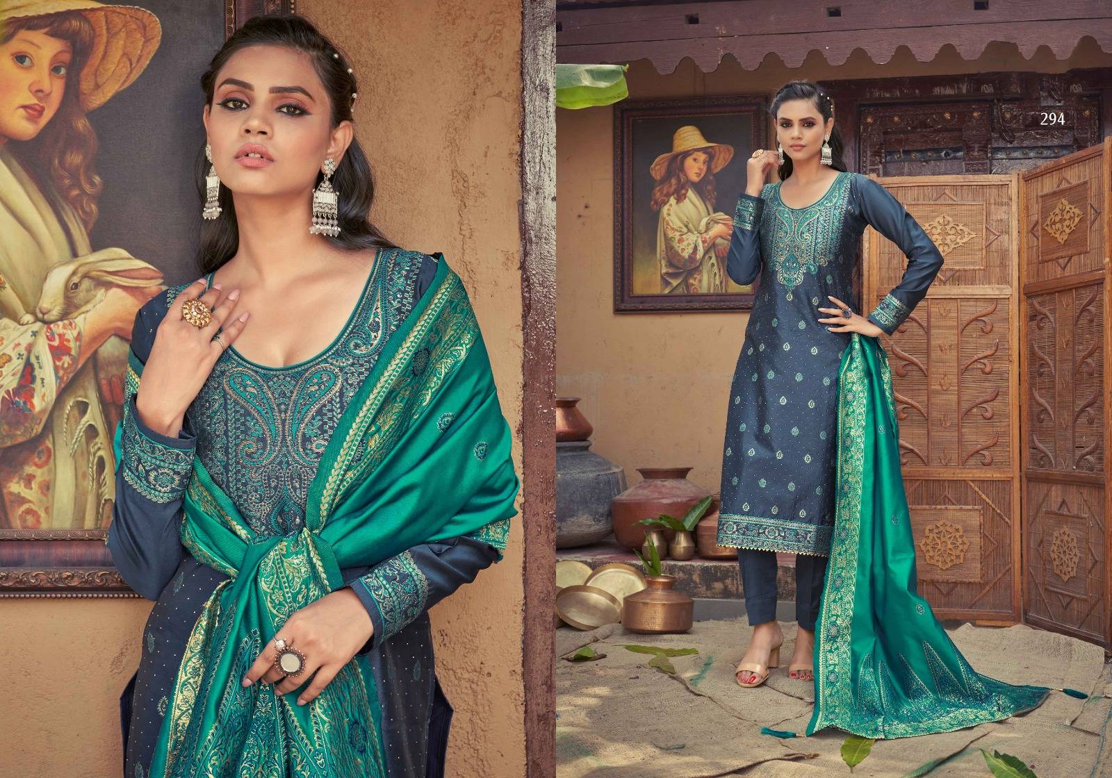 Banarasi Vol-4 By Pc 291 To 294 Series Beautiful Festive Suits Colorful Stylish Fancy Casual Wear & Ethnic Wear Banarasi Silk Dresses At Wholesale Price