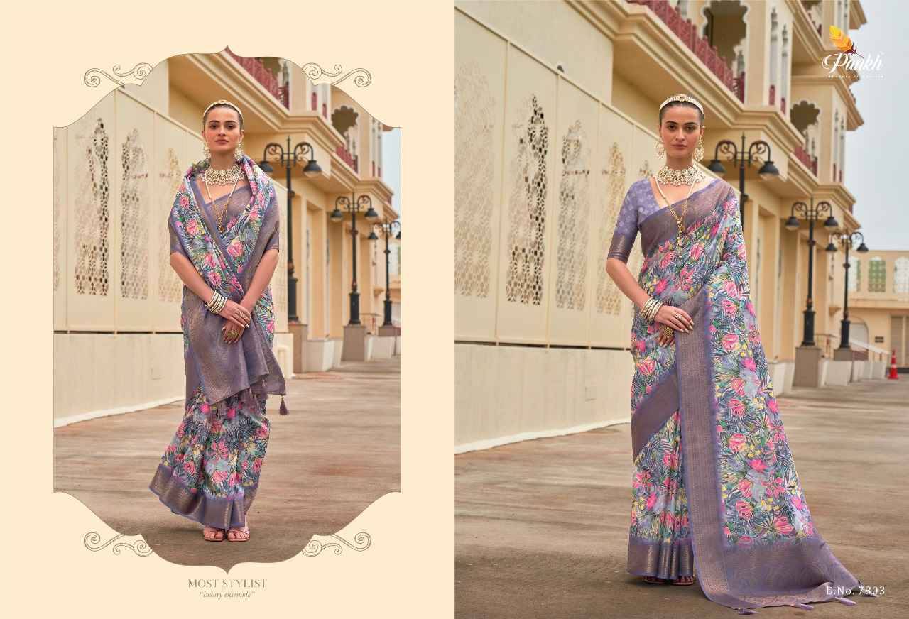 Mohini By Pankh Creation 7801 To 7808 Series Indian Traditional Wear Collection Beautiful Stylish Fancy Colorful Party Wear & Occasional Wear Fancy Sarees At Wholesale Price