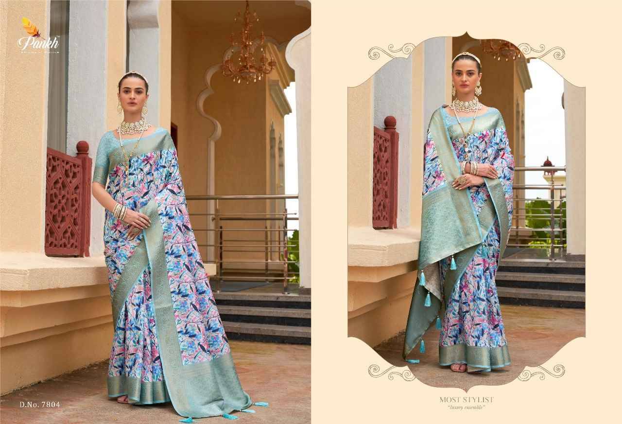 Mohini By Pankh Creation 7801 To 7808 Series Indian Traditional Wear Collection Beautiful Stylish Fancy Colorful Party Wear & Occasional Wear Fancy Sarees At Wholesale Price