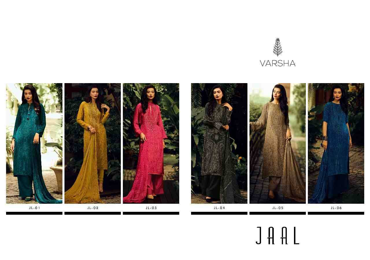 Jaal By Varsha 01 To 06 Series Designer Festive Suits Beautiful Stylish Colorful Fancy Party Wear & Occasional Wear Pashmina Silk Embroidered Dresses At Wholesale Price