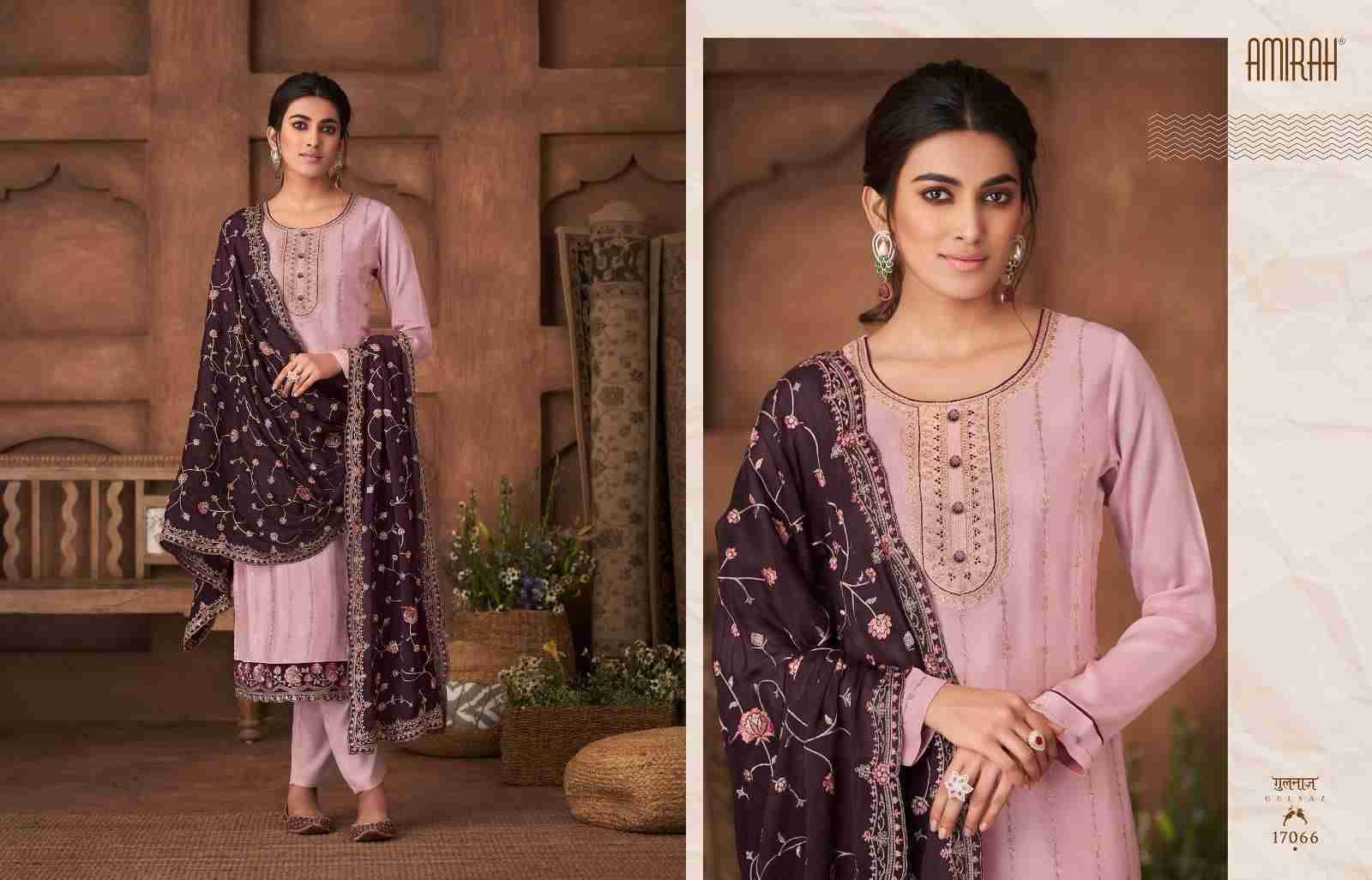 Gulnaz Vol-2 By Amirah 17061 To 17066 Series Beautiful Stylish Festive Suits Fancy Colorful Casual Wear & Ethnic Wear & Ready To Wear Chinnon Silk Dresses At Wholesale Price