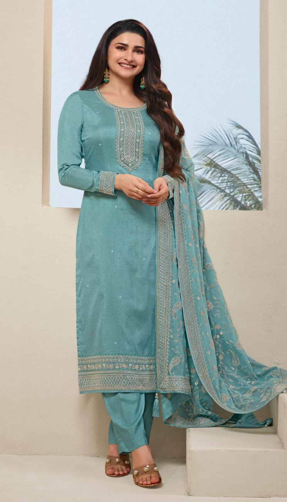 Parul Hitlist By Vinay Fashion Beautiful Festive Suits Colorful Stylish Fancy Casual Wear & Ethnic Wear Dola Embroidered Dresses At Wholesale Price