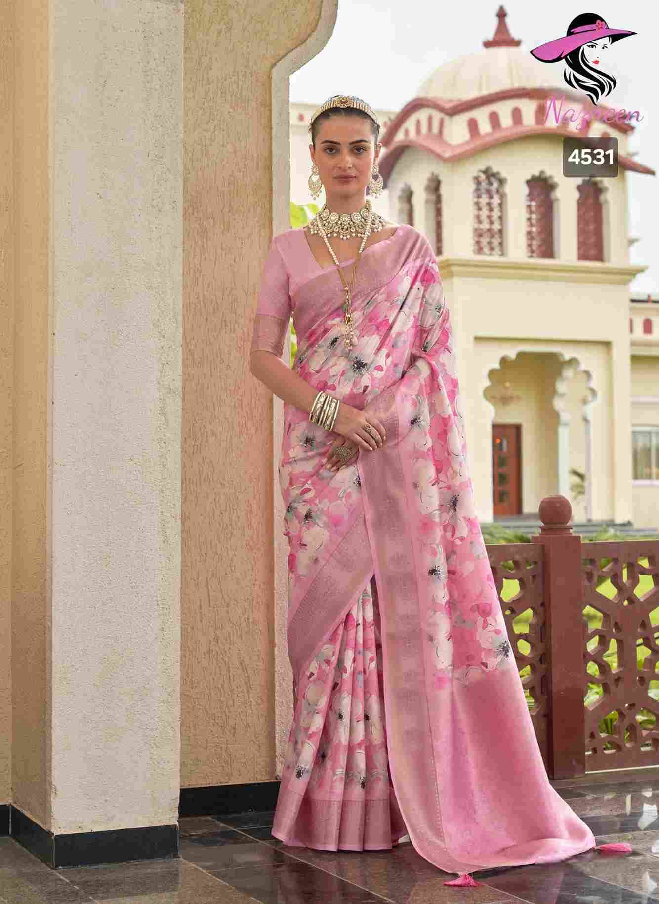 Saanjh By Nazneen 4524 To 4531 Series Indian Traditional Wear Collection Beautiful Stylish Fancy Colorful Party Wear & Occasional Wear Fancy Sarees At Wholesale Price
