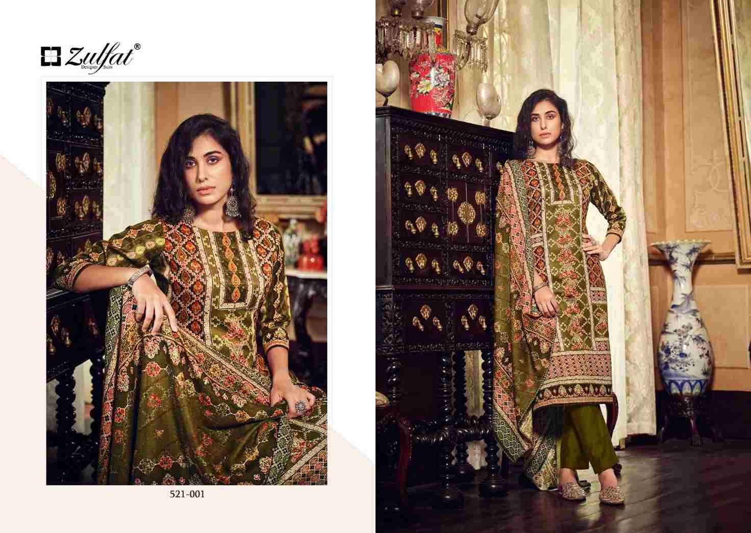 Rehnuma By Zulfat 521-001 To 521-008 Series Beautiful Festive Suits Stylish Fancy Colorful Casual Wear & Ethnic Wear Pure Pashmina Print Dresses At Wholesale Price