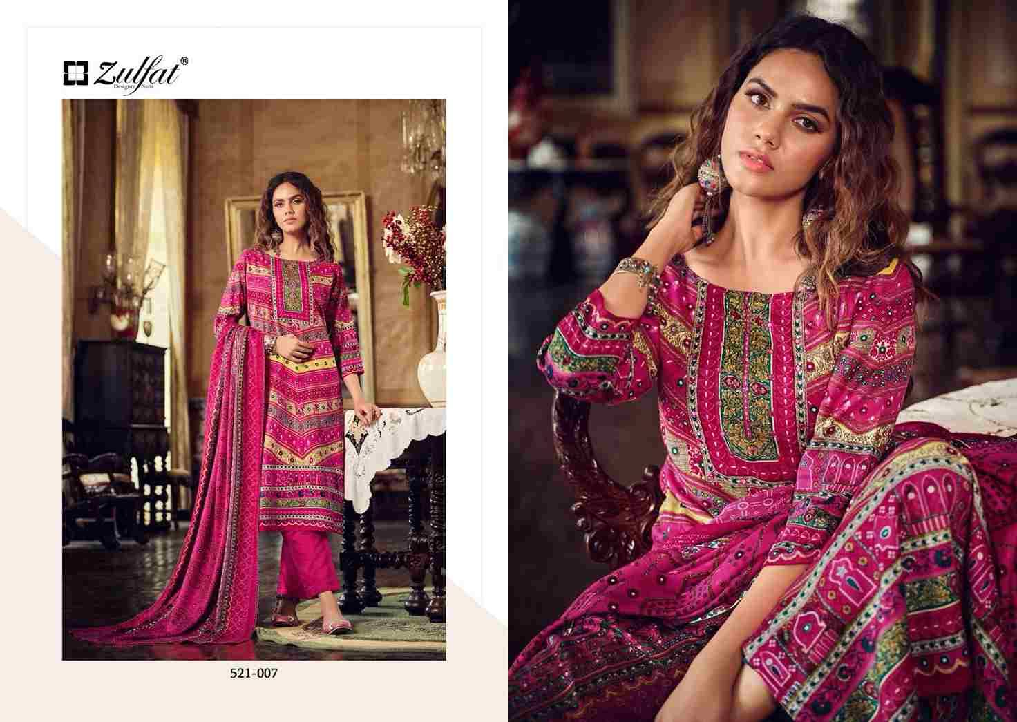 Rehnuma By Zulfat 521-001 To 521-008 Series Beautiful Festive Suits Stylish Fancy Colorful Casual Wear & Ethnic Wear Pure Pashmina Print Dresses At Wholesale Price