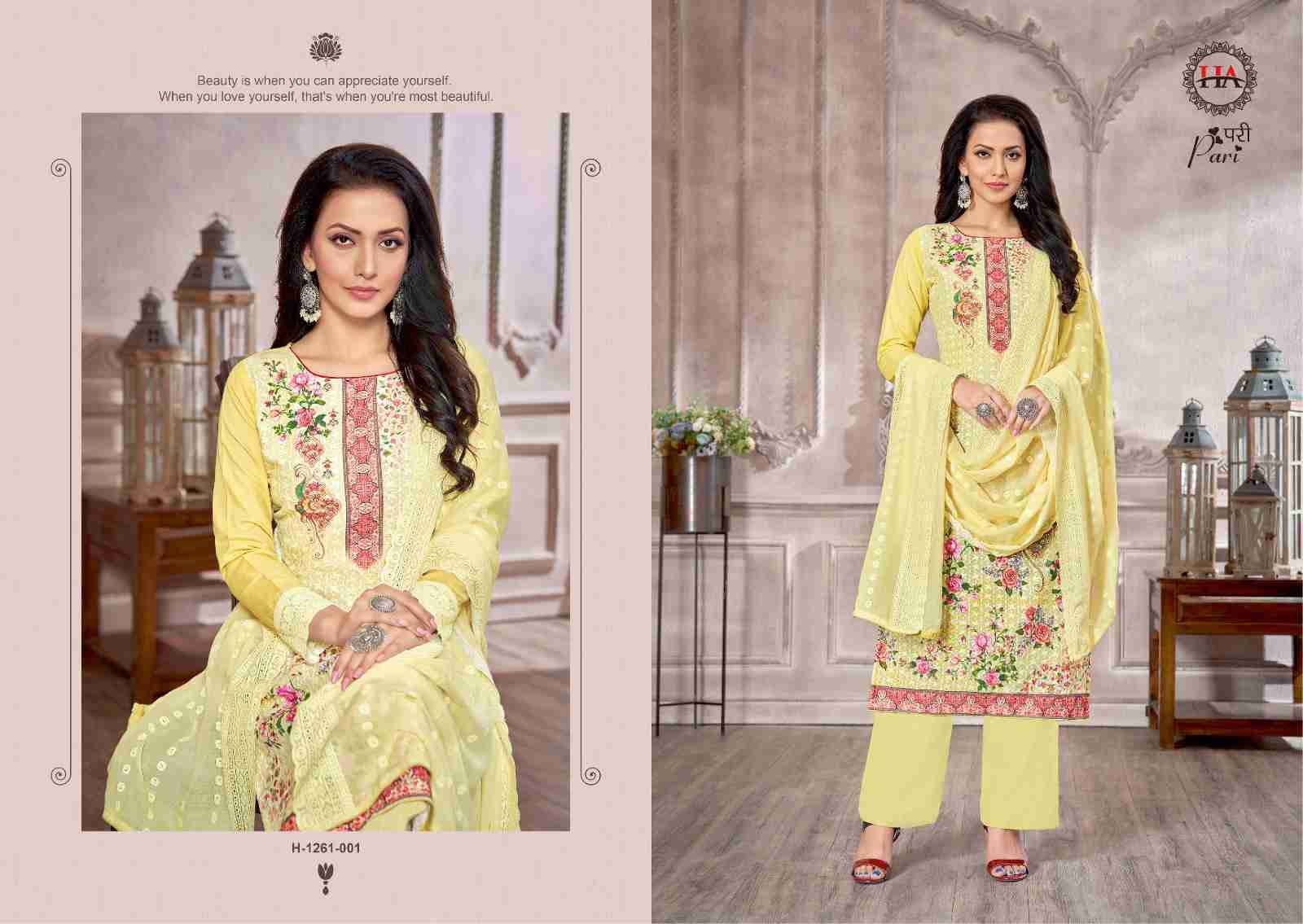 Pari By Harshit Fashion Hub 1261-001 To 1261-008 Series Beautiful Festive Suits Stylish Fancy Colorful Casual Wear & Ethnic Wear Pure Cotton Print Dresses At Wholesale Price