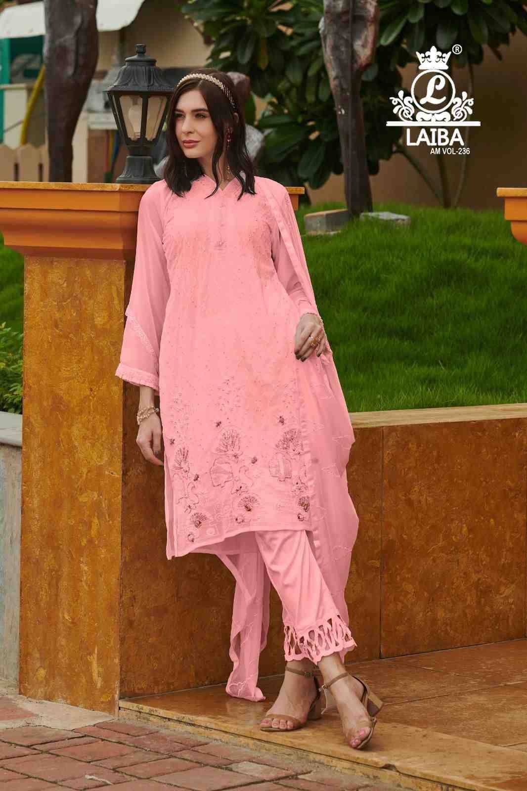 AM Vol-236 By Laiba 236-A To 236-C Series Beautiful Pakistani Suits Colorful Stylish Fancy Casual Wear & Ethnic Wear Pure Georgette Dresses At Wholesale Price