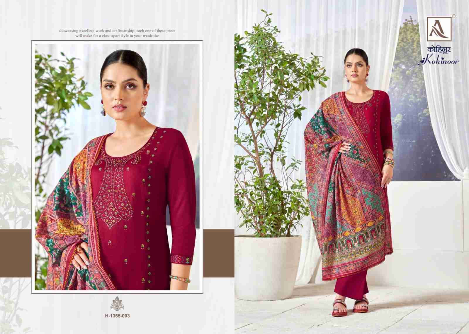 Kohinoor By Alok Suit 1355-001 To 1355-006 Series Beautiful Festive Suits Stylish Fancy Colorful Casual Wear & Ethnic Wear Pure Jam Print Dresses At Wholesale Price