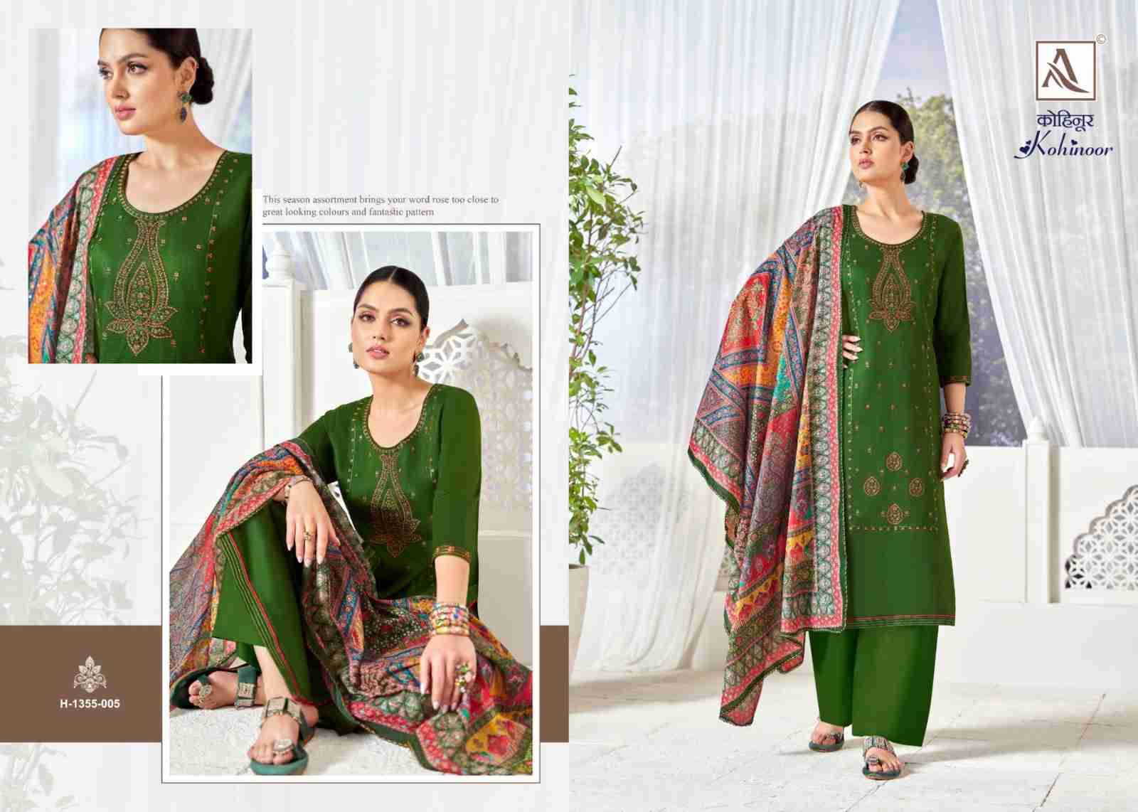 Kohinoor By Alok Suit 1355-001 To 1355-006 Series Beautiful Festive Suits Stylish Fancy Colorful Casual Wear & Ethnic Wear Pure Jam Print Dresses At Wholesale Price
