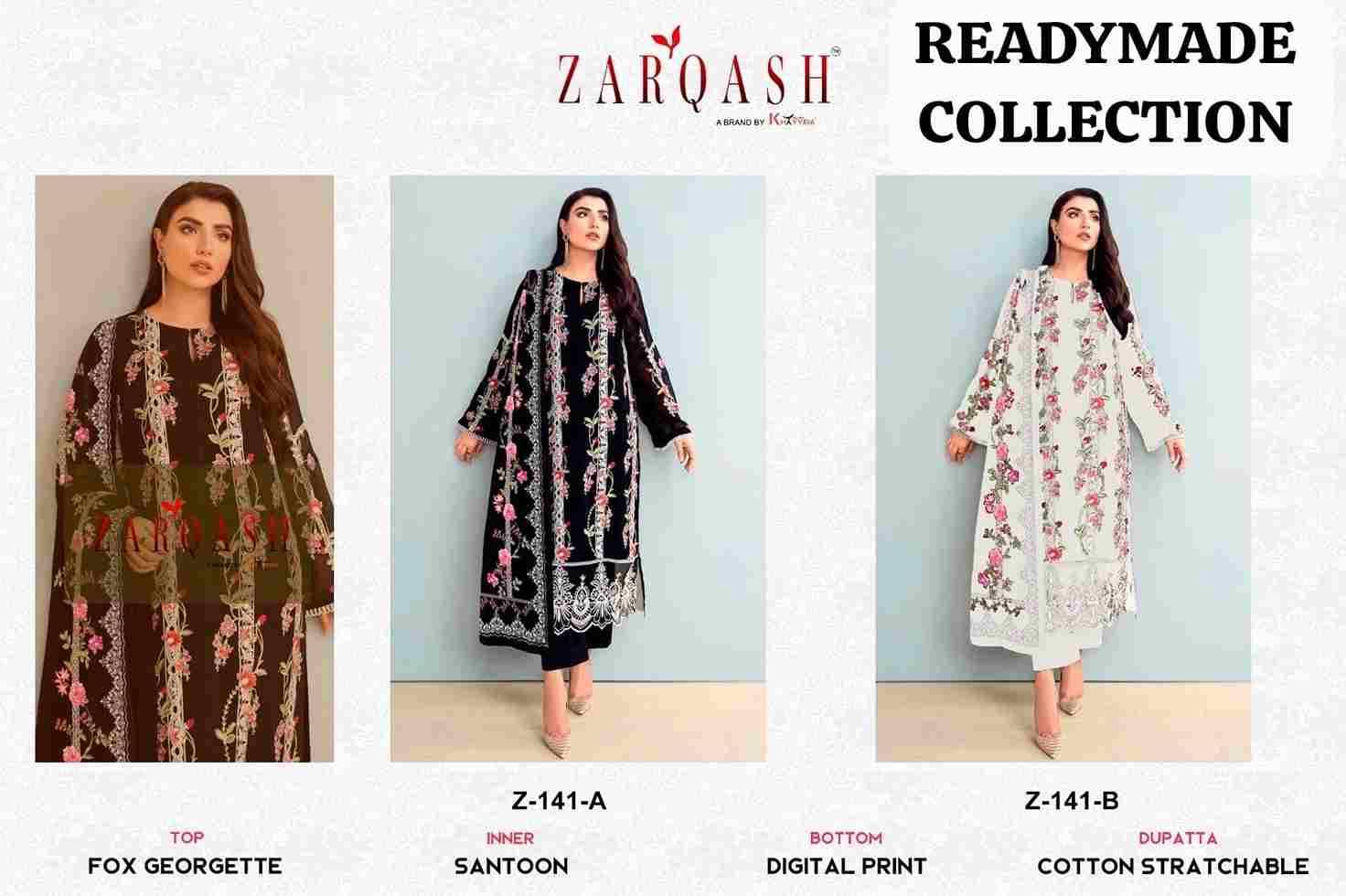 ZARQASH HIT DESIGN Z-141 COLOURS BY ZARQASH Z-141-A TO Z-141-B SERIES ...