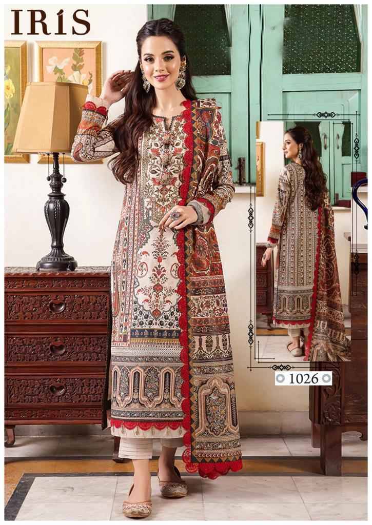 Afsanah Vol-3 By Iris 1021 To 1030 Series Designer Festive Suits Beautiful Stylish Fancy Colorful Party Wear & Occasional Wear Pure Cotton Print Dresses At Wholesale Price