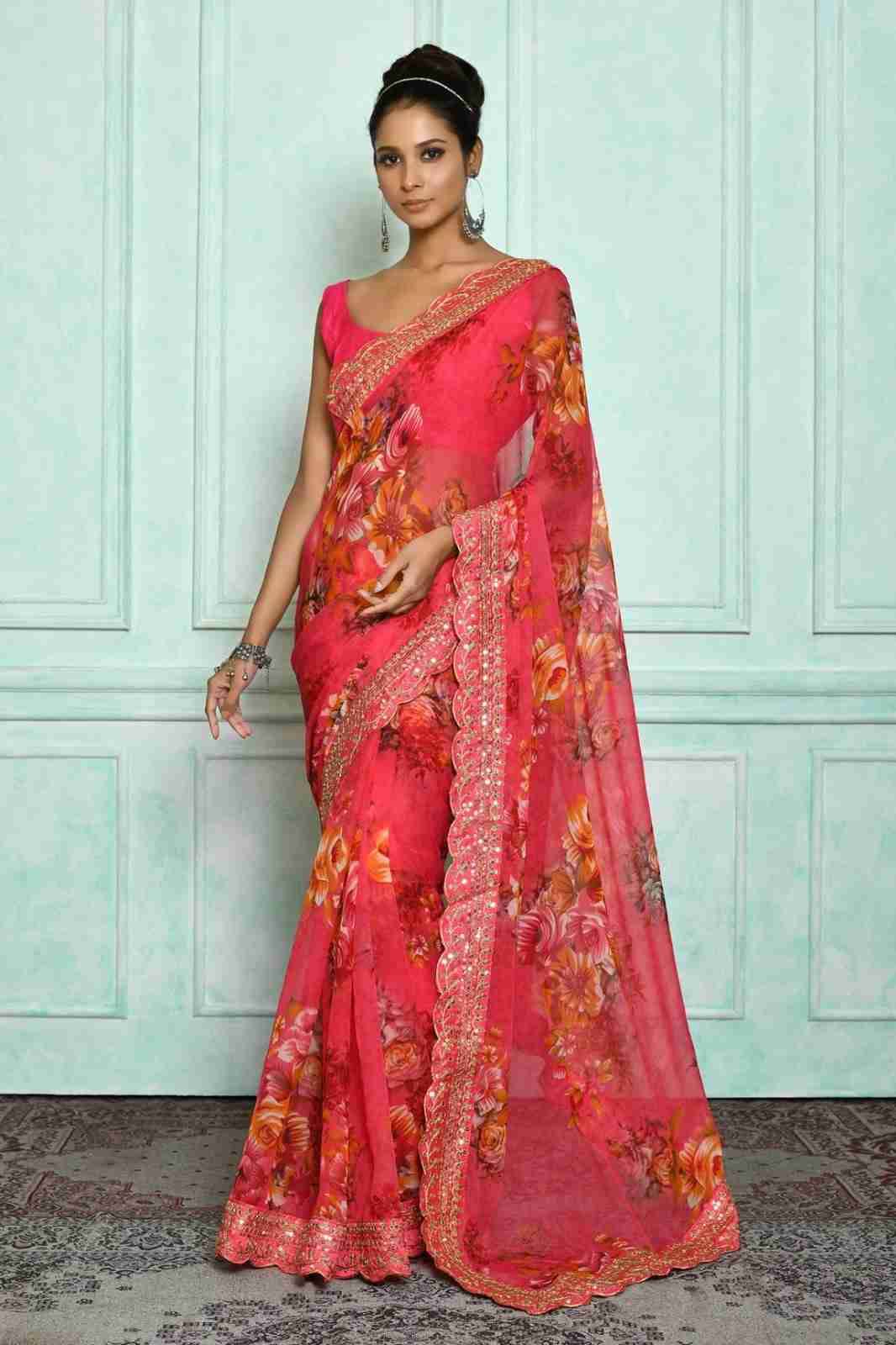 Velly By Fashid Wholesale 01 To 05 Series Indian Traditional Wear Collection Beautiful Stylish Fancy Colorful Party Wear & Occasional Wear Georgette Chiffon Sarees At Wholesale Price