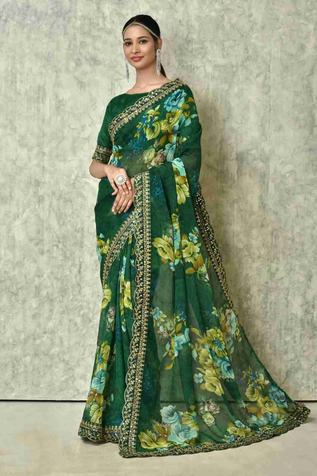 Velly By Fashid Wholesale 01 To 05 Series Indian Traditional Wear Collection Beautiful Stylish Fancy Colorful Party Wear & Occasional Wear Georgette Chiffon Sarees At Wholesale Price