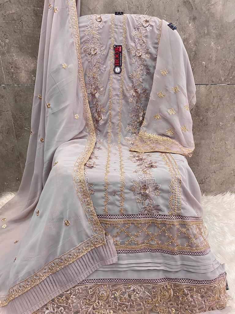 Hoor Tex Hit Design H-176 Colours By Hoor Tex H-176-A To H-176-D Series Designer Festive Pakistani Suits Collection Beautiful Stylish Fancy Colorful Party Wear & Occasional Wear Heavy Georgette Embroidered Dresses At Wholesale Price