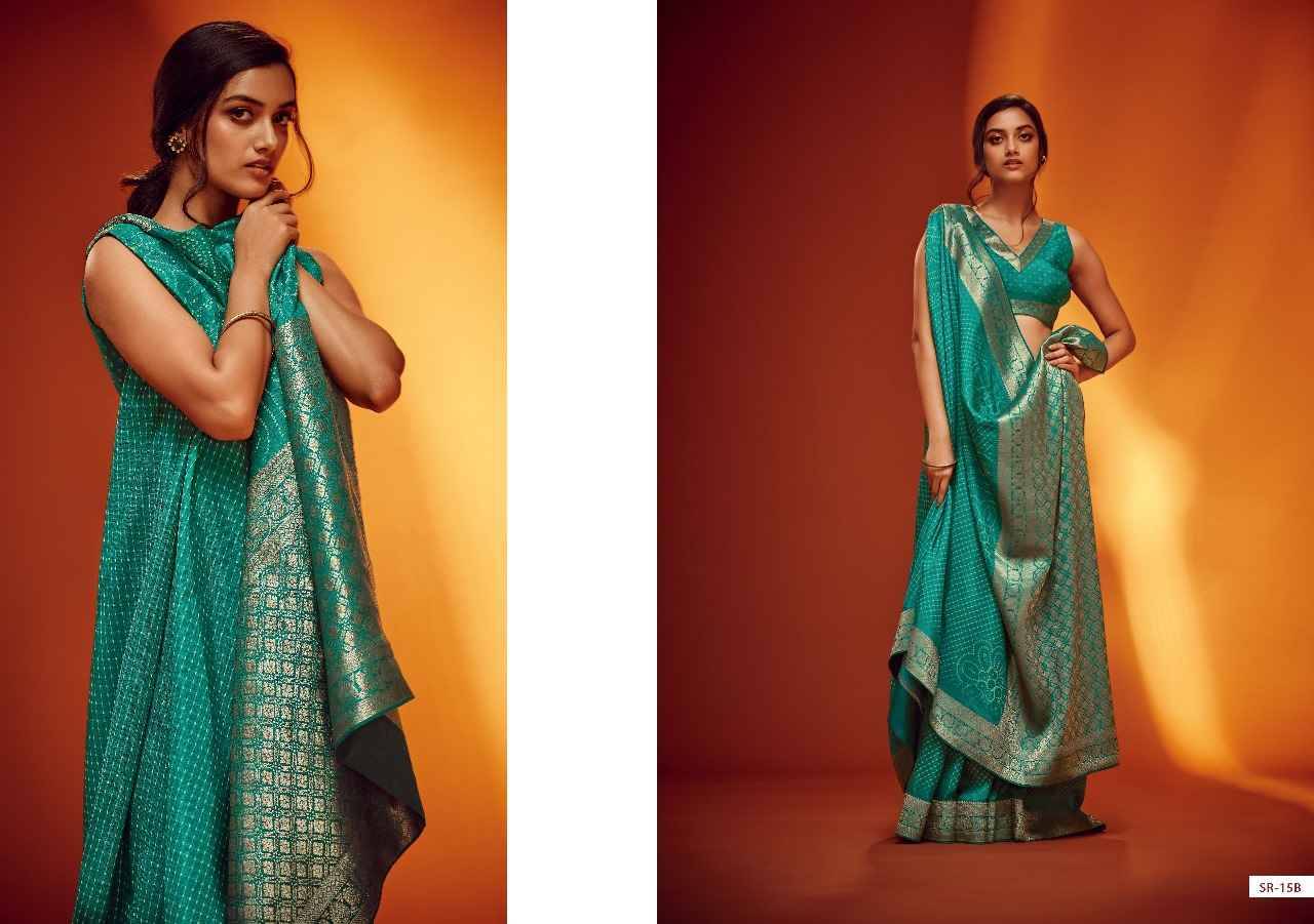 Aaradhya By Varsha 15-A To 15-C Series Indian Traditional Wear Collection Beautiful Stylish Fancy Colorful Party Wear & Occasional Wear Viscose Sarees At Wholesale Price