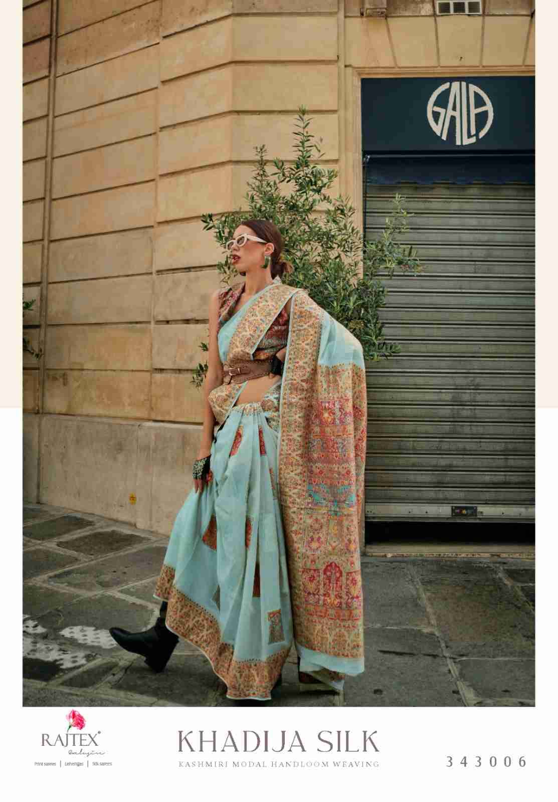 Khadija Silk By Raj Tex 343001 To 343010 Series Indian Traditional Wear Collection Beautiful Stylish Fancy Colorful Party Wear & Occasional Wear Handloom Silk Sarees At Wholesale Price